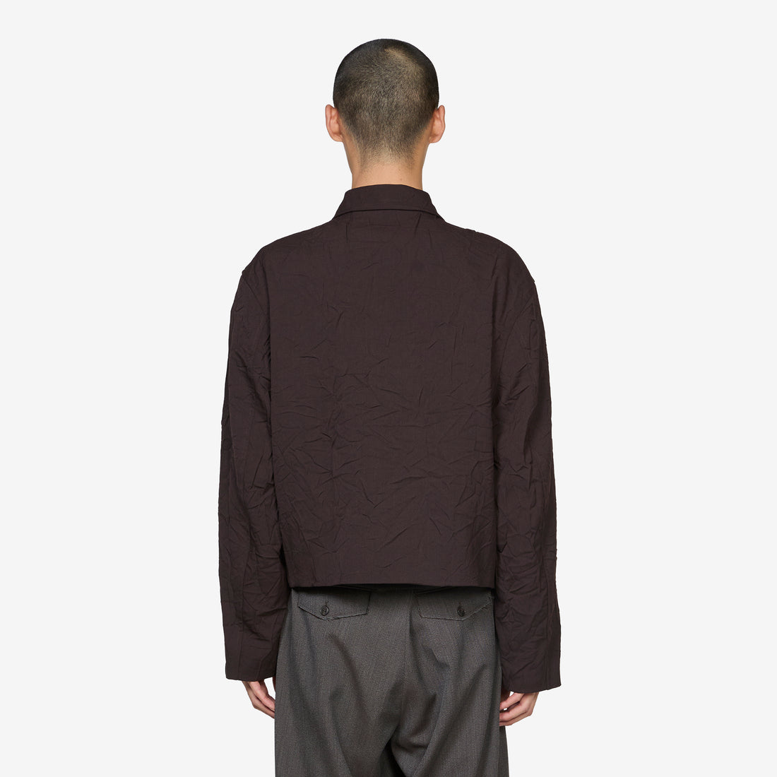 Mini Jacket Obscura Brown Imprint Wool Jackets