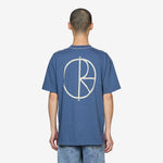 Contrast Stroke Logo T-Shirt Grey Blue