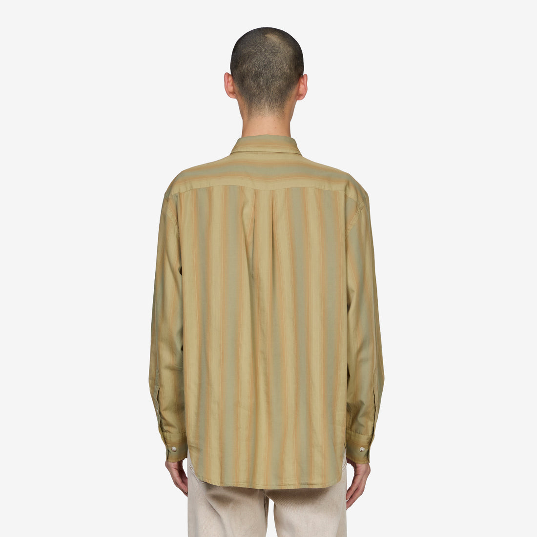 Ben Shirt Green Stripe Shirts