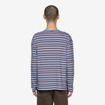 Stripe Longsleeve Pocket T-Shirt 210 Blue