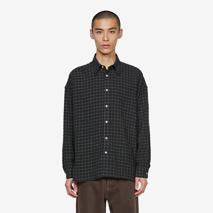 Stable Shirt Black Check Front