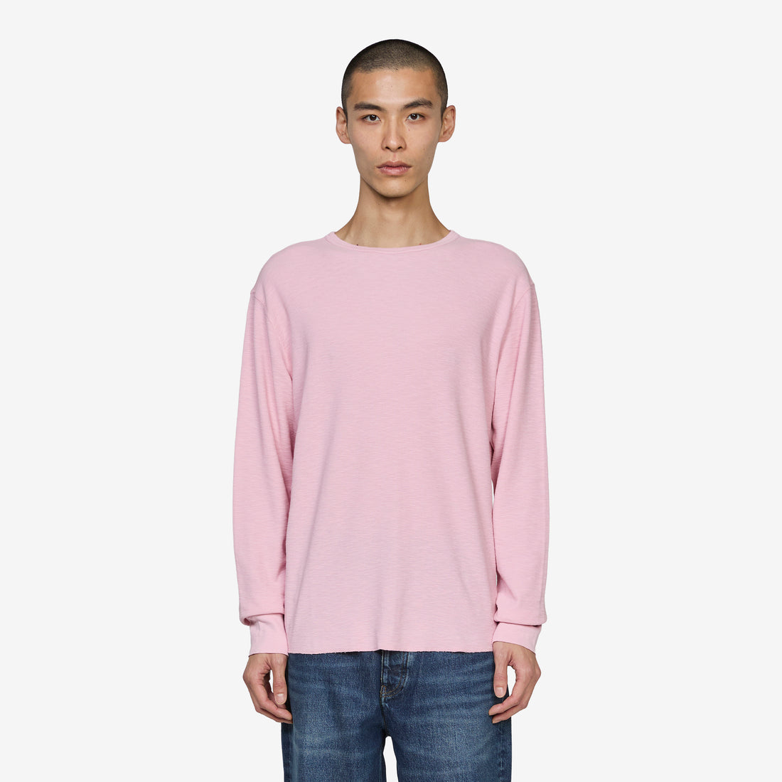 Waffle T-Shirt Longsleeve 690 Pink Tees