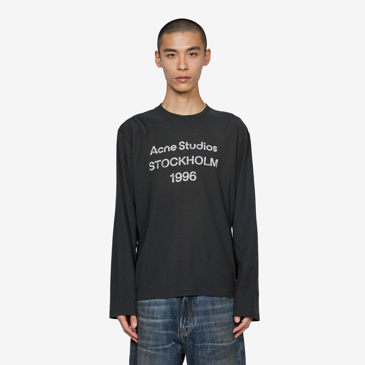 Edden 1996 Longsleeve T-Shirt Faded Black Front