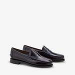 Classic Dan Wide Brown Burgundy