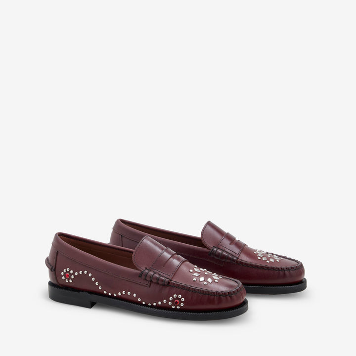 Women's Dandette Studs Dark Brown Front