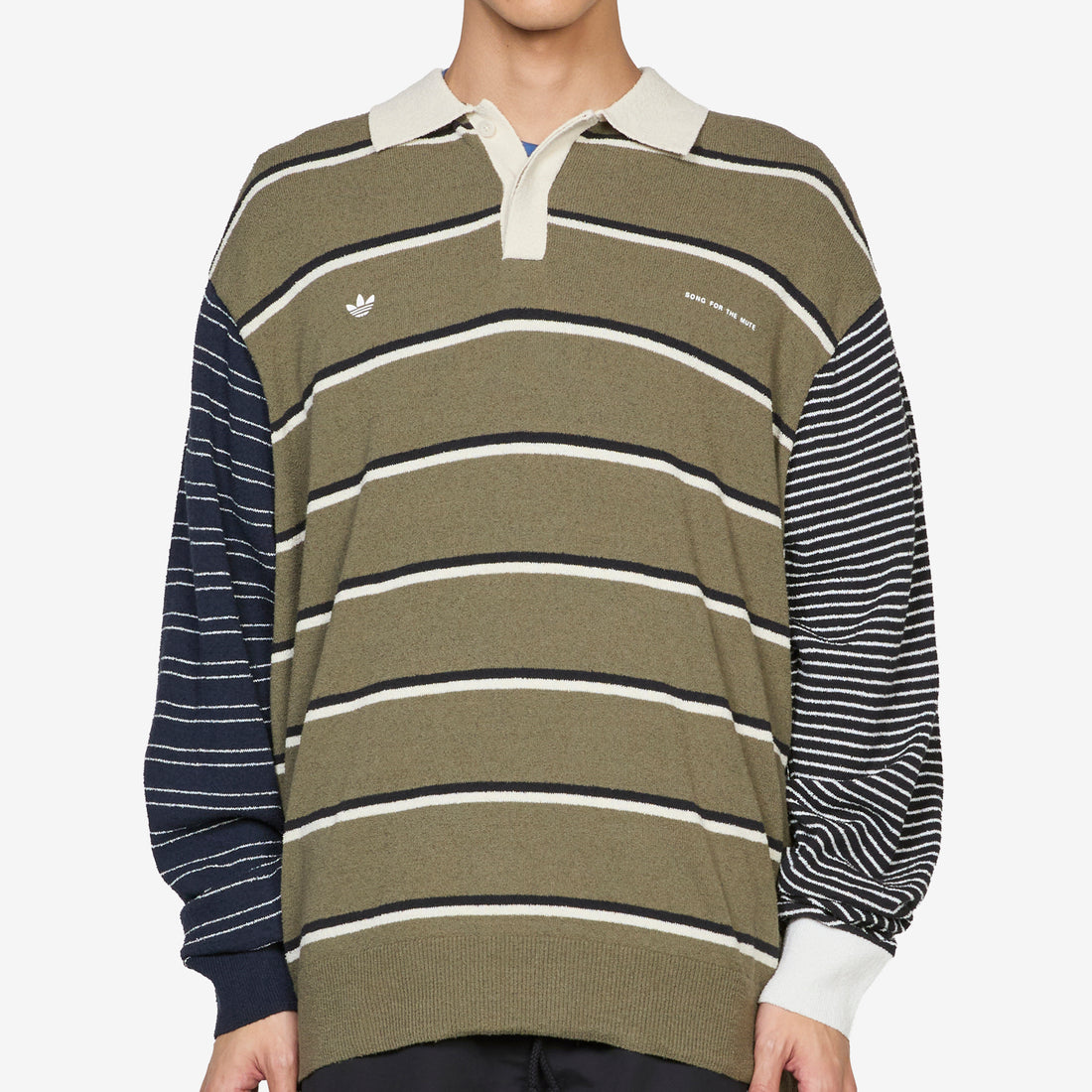 Song for the Mute x SFTM007 Longsleeve T-Shirt Olive Strata | Alumina | Black Tees