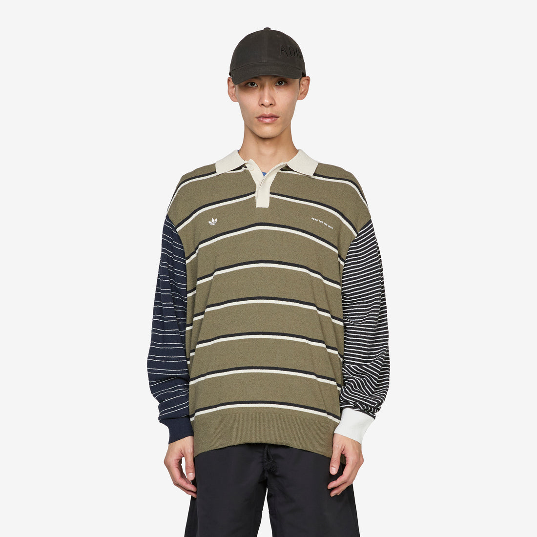 Song for the Mute x SFTM007 Longsleeve T-Shirt Olive Strata | Alumina | Black Tees