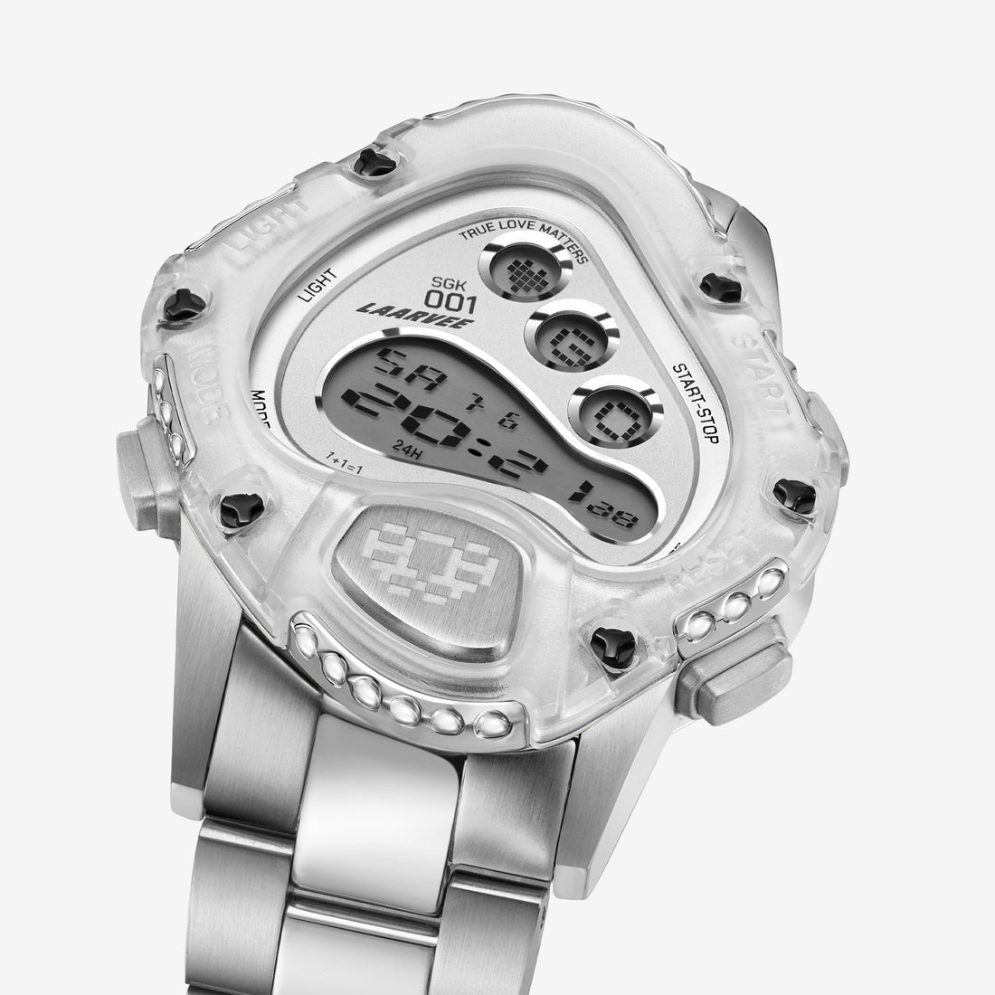 SGK001 Silver Precision Steel | Translucent Bezel | White Dial 41mm Jewellery