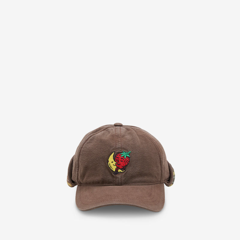 Logo Trapper Cap Brown Headwear
