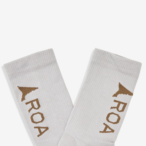 ROA Logo Socks Grey