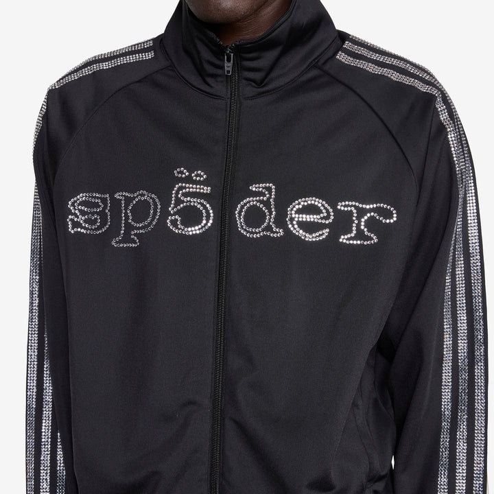 SP5DER x Rhinestone Tracktop Black