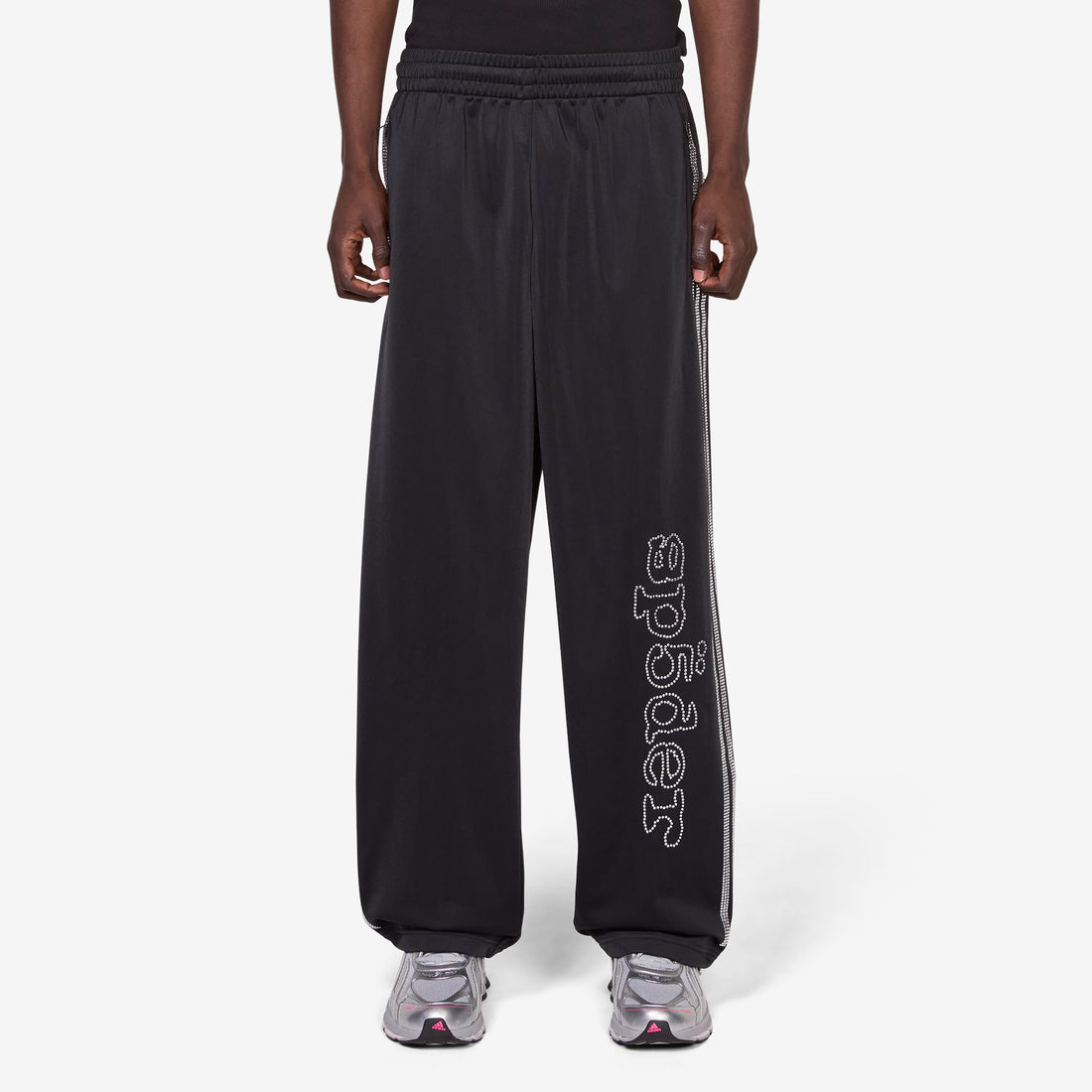 SP5DER x Rhinestone Trackpant Black Pants