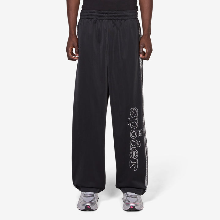 SP5DER x Rhinestone Trackpant Black Front