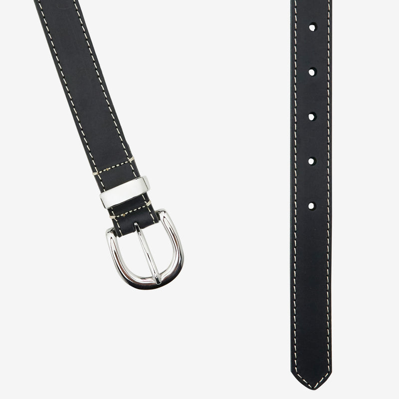 Forte Contrast 2.5cm Belt Black Accessories