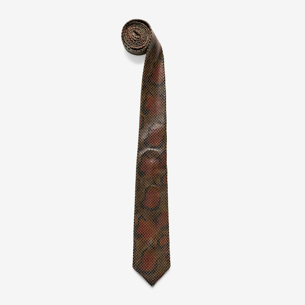 Leather Tie Brown Snake Accessories