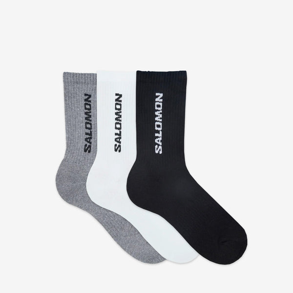 Everyday Crew 3-Pack Socks Black | White | Medium Grey Melange Accessories