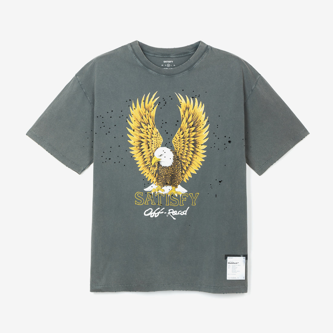 MothTech™ Eagle T-Shirt Faded Black Tees