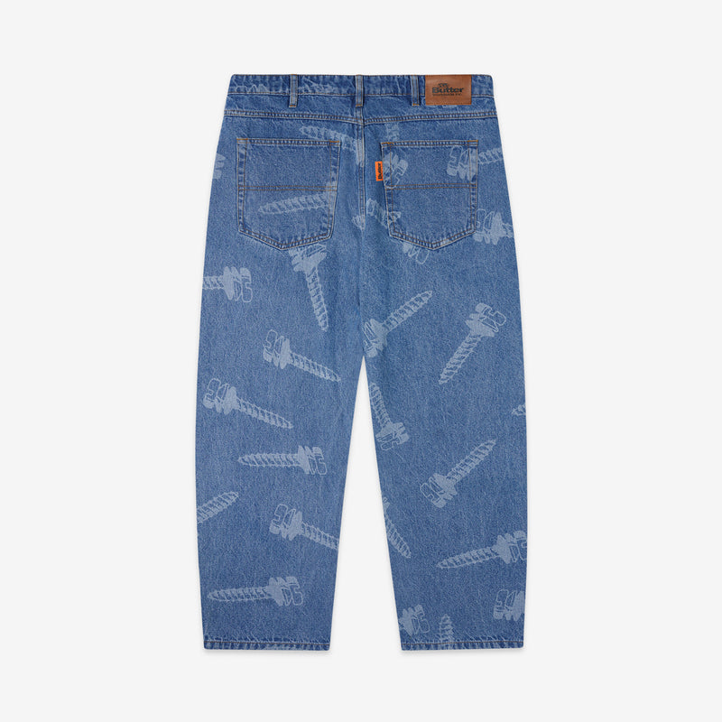 Screw Denim Pant Washed Indigo