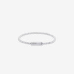 11g Brushed Sterling Silver Beads Bracelet