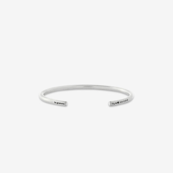 15g Brushed Sterling Silver Bangle Bracelet Jewellery