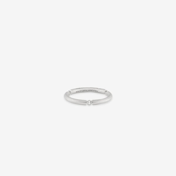Silver Brushed 3g Segment Ring
