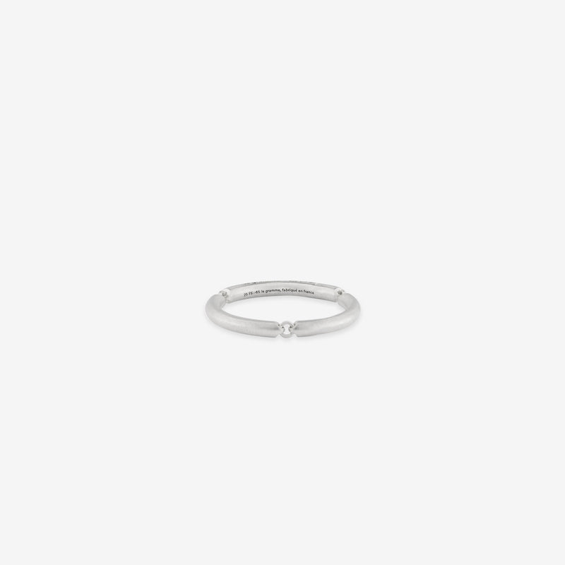 3g Brushed Sterling Silver Segment Ring