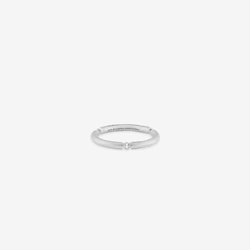 Silver Brushed 3g Segment Ring