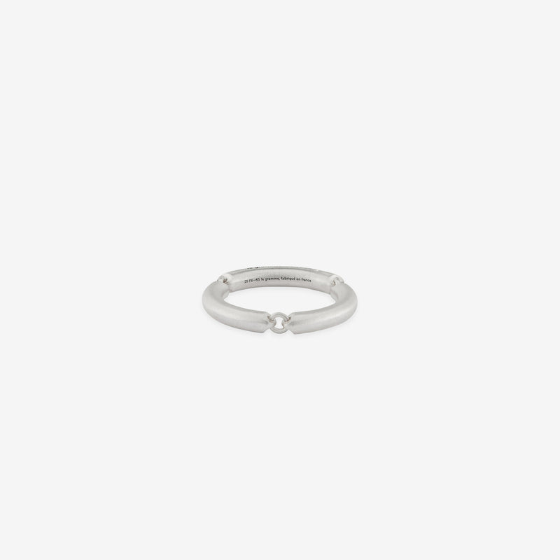 5g Brushed Sterling Silver Segment Ring