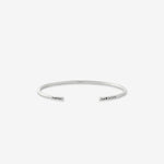 7g Brushed Sterling Silver Bangle Bracelet