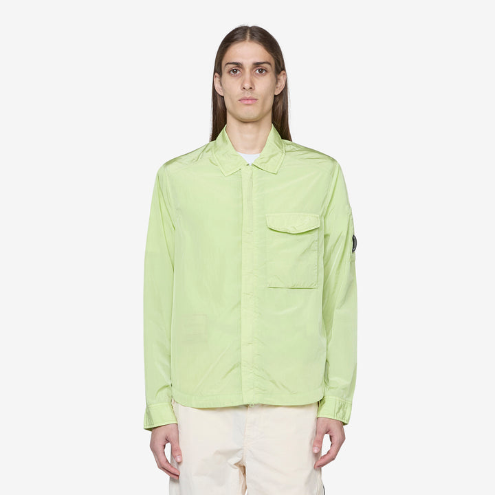 Chrome-R Pocket Overshirt White Pear Front