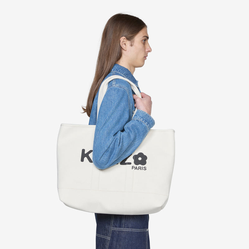 KENZO Utility Large Tote Bag Ecru Bags