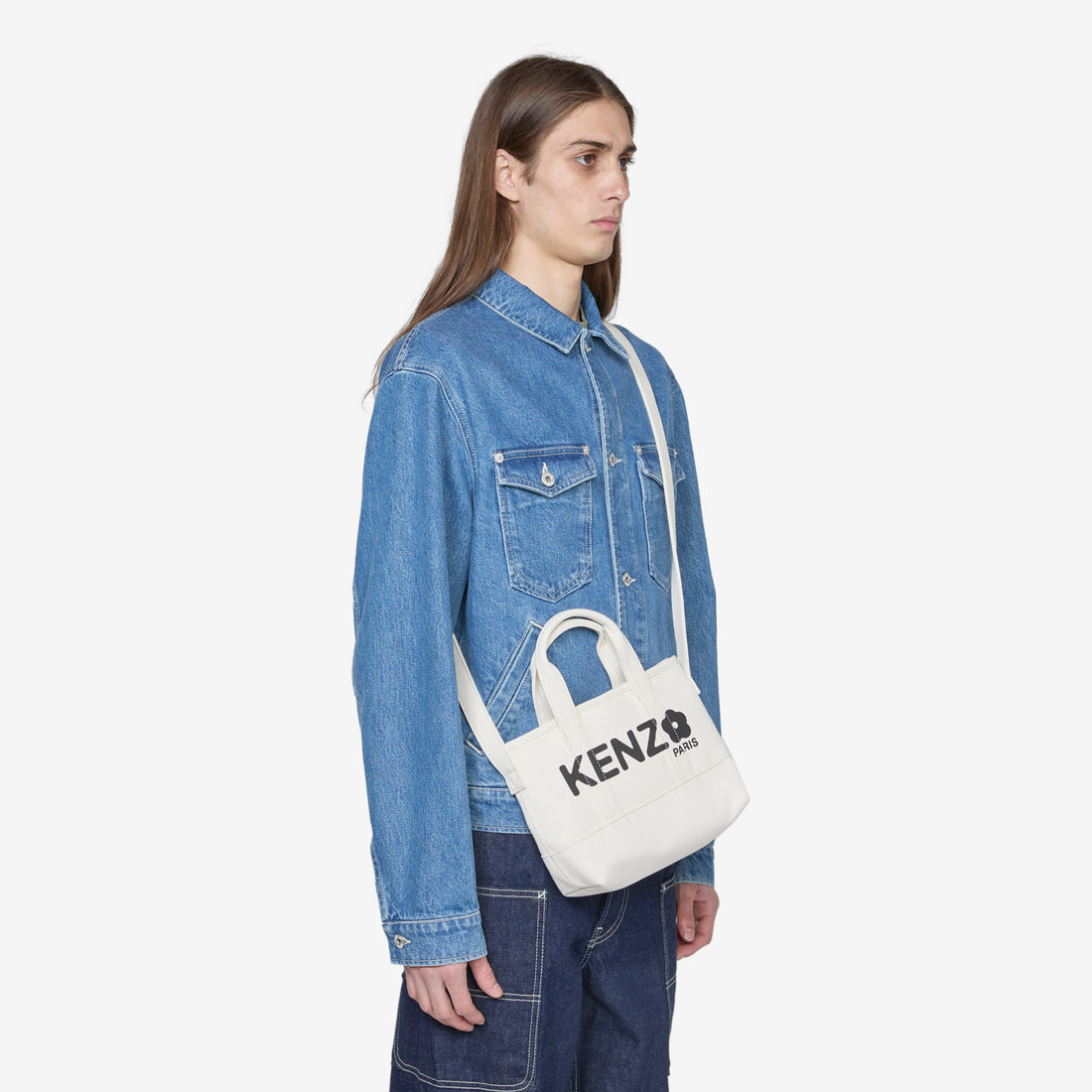 KENZO Utility Small Tote Bag Ecru Bags