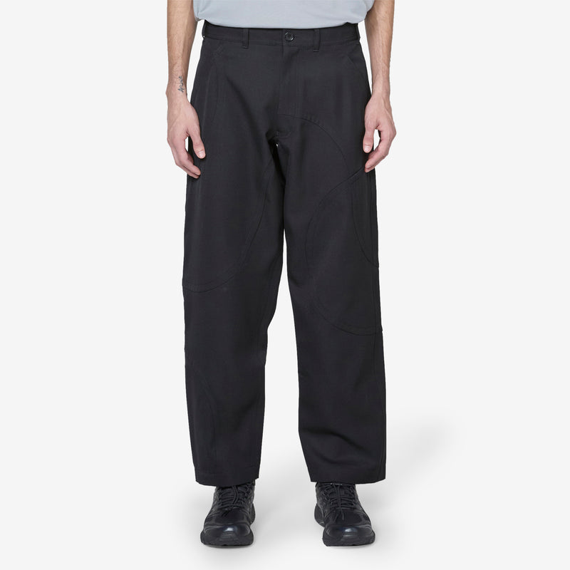 Curve Panelled Pant Black Pants