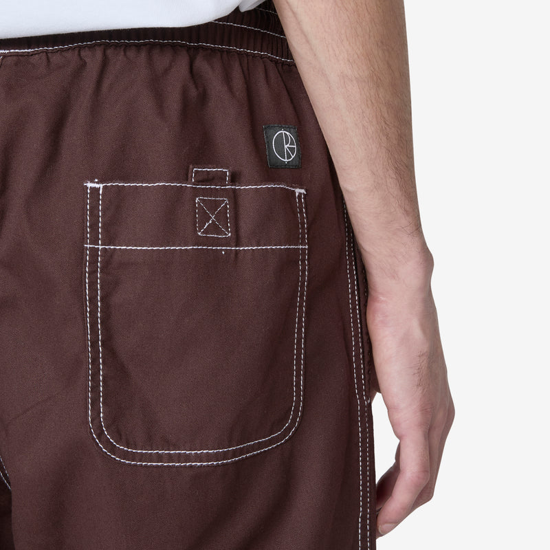Surf Contrast Pant Chocolate | White