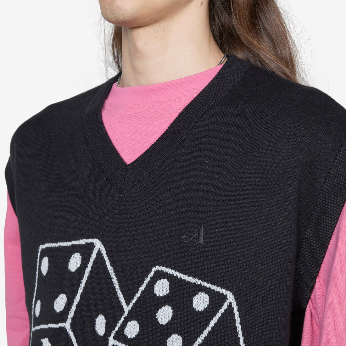 Dice Vest Black Jumpers