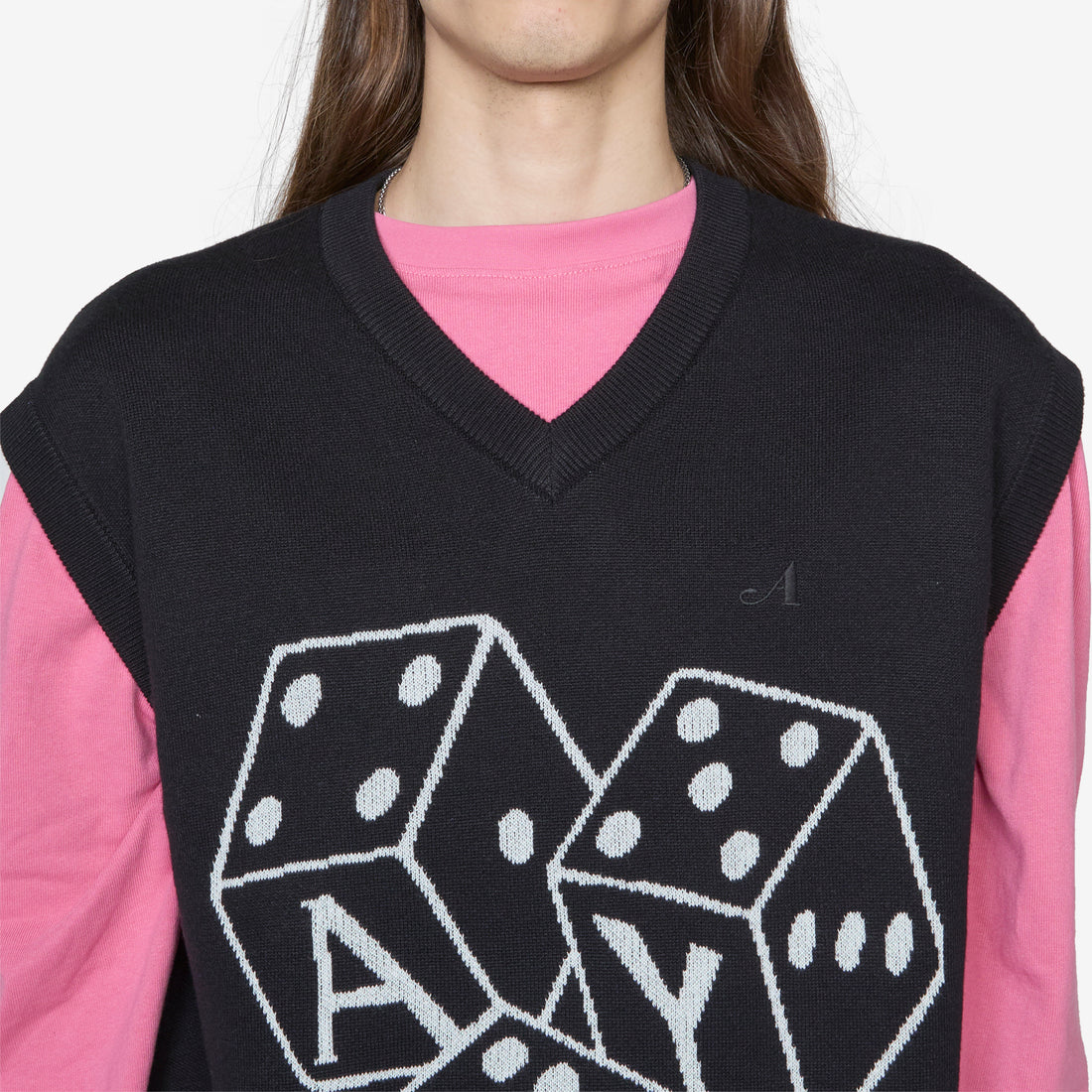 Dice Vest Black Jumpers