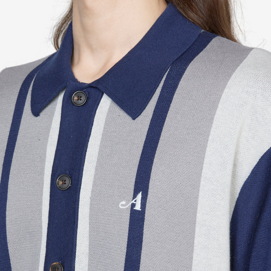 Knit Camp Collar Shirt Grey Shirts