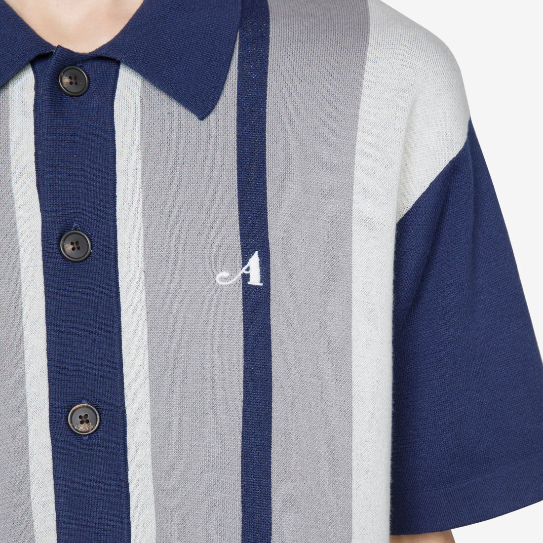 Knit Camp Collar Shirt Grey Shirts