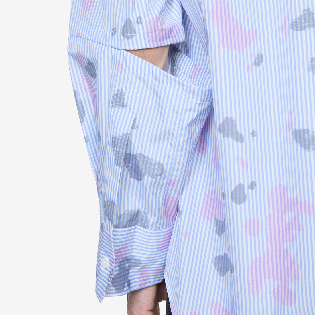 Longsleeve Spray Paint Shirt Stripe Shirts