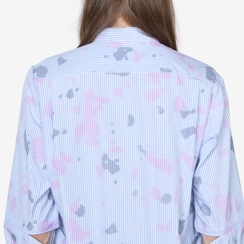 Longsleeve Spray Paint Shirt Stripe Shirts
