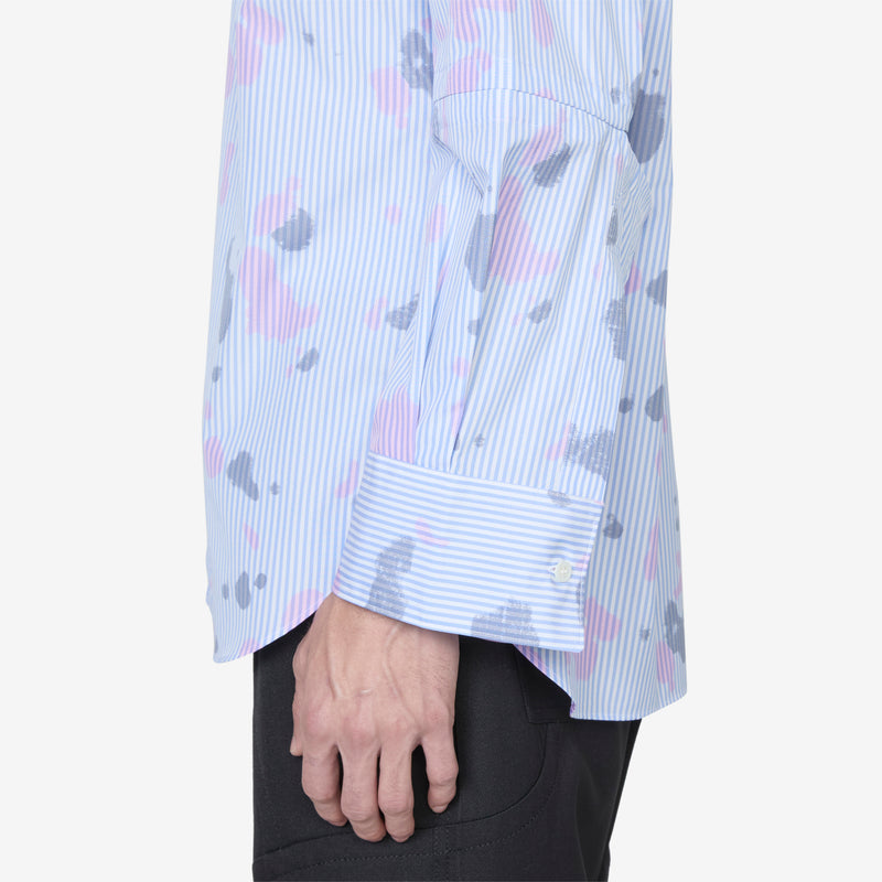 Longsleeve Spray Paint Shirt Stripe Shirts