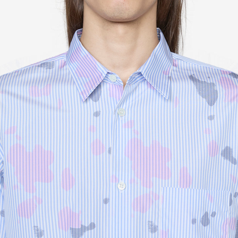 Longsleeve Spray Paint Shirt Stripe Shirts