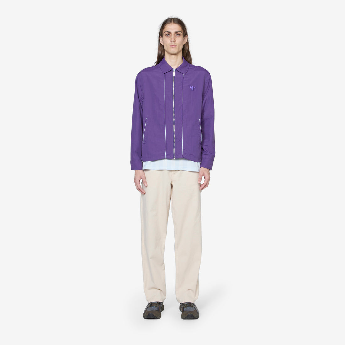 Classic Logo Coaches Jacket Purple Jackets