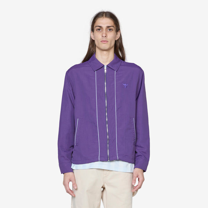 Classic Logo Coaches Jacket Purple Front