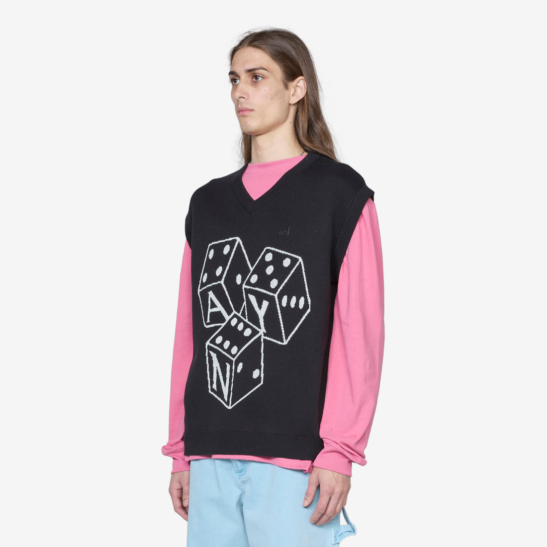 Dice Vest Black Jumpers
