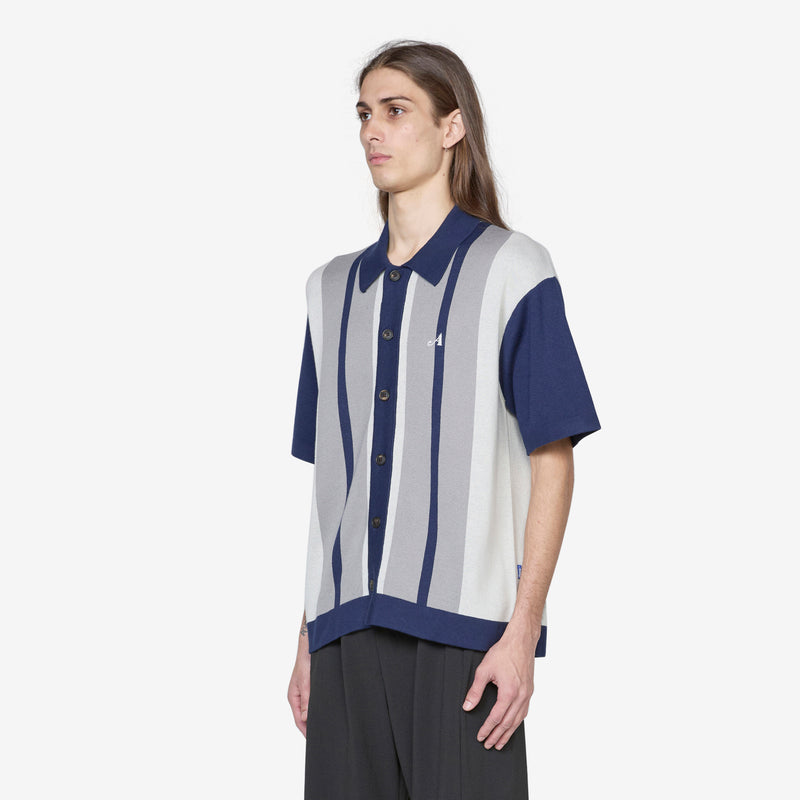 Knit Camp Collar Shirt Grey Shirts