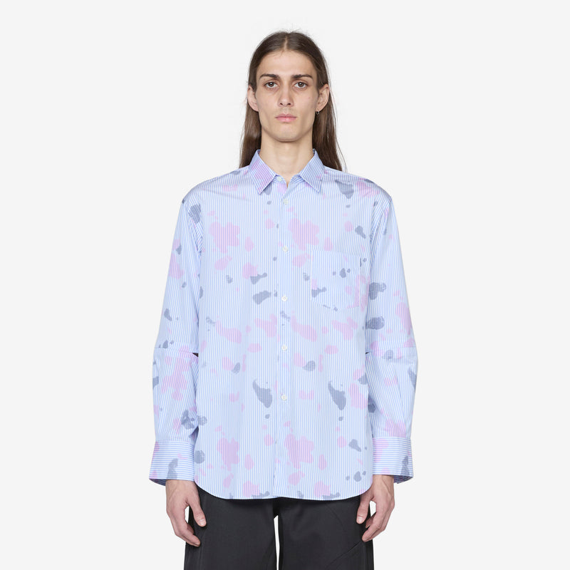 Longsleeve Spray Paint Shirt Stripe Shirts