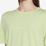 24/1 Jersey Resist Dyed Logo T-Shirt White Pear