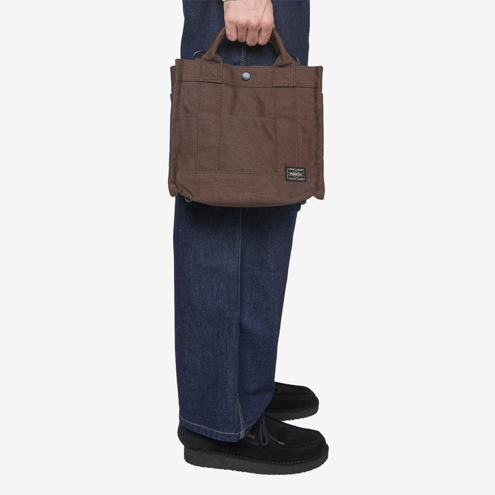 Smoky 2-Way Tote Bag Brown (S)