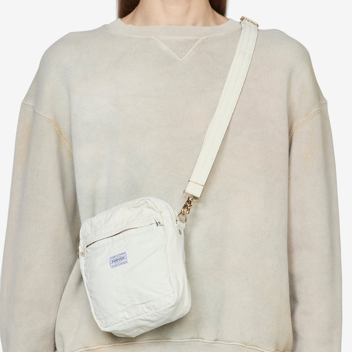 Mile Vertical Shoulder Bag White Front